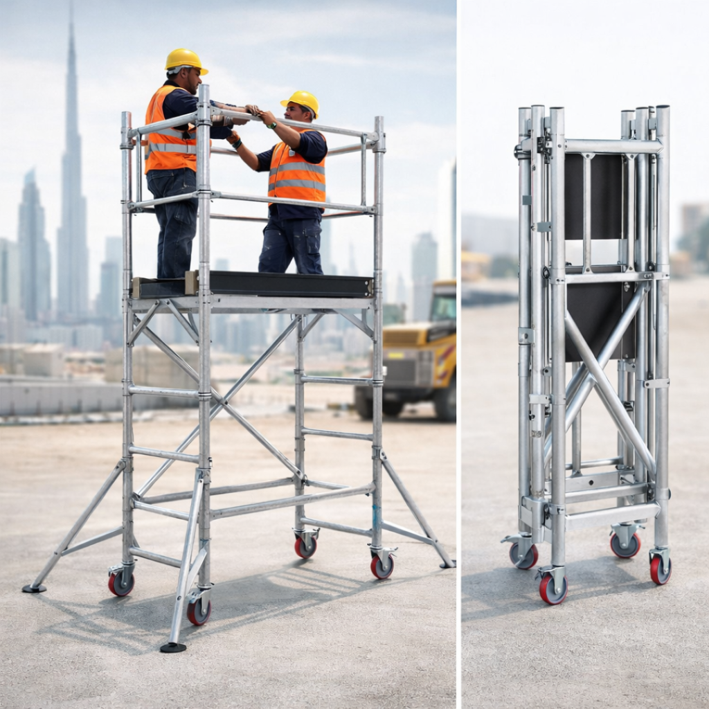 Aluminium Folding Scaffolding UAE for Portable Access Solutions