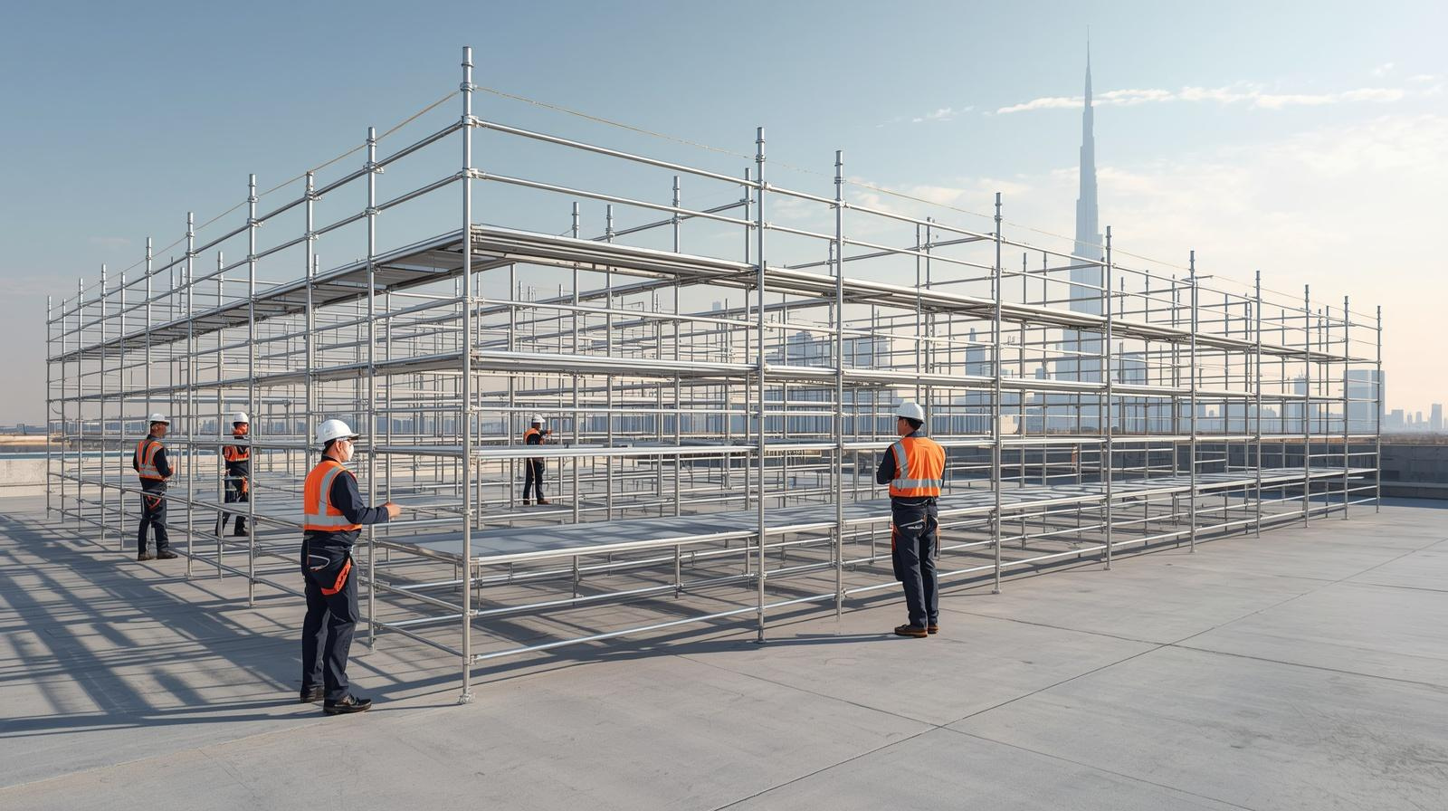 aluminium scaffolding in UAE used for safe and efficient access solutions