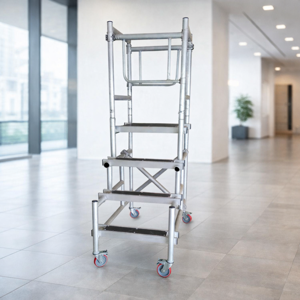 aluminium podium scaffolding in UAE used for low level access and maintenance work