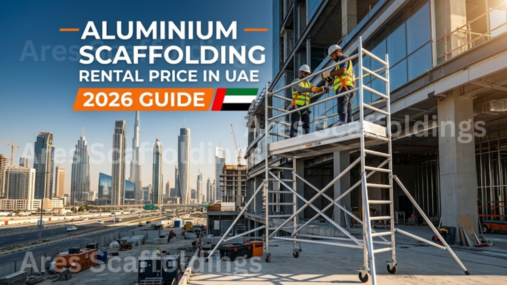 aluminium scaffolding rental price in UAE for construction and maintenance access