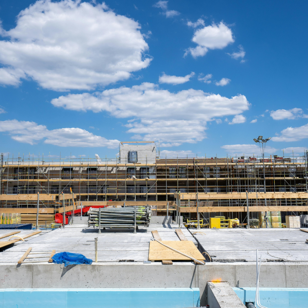 building materials in UAE including scaffolding supplies steel cement and construction equipment