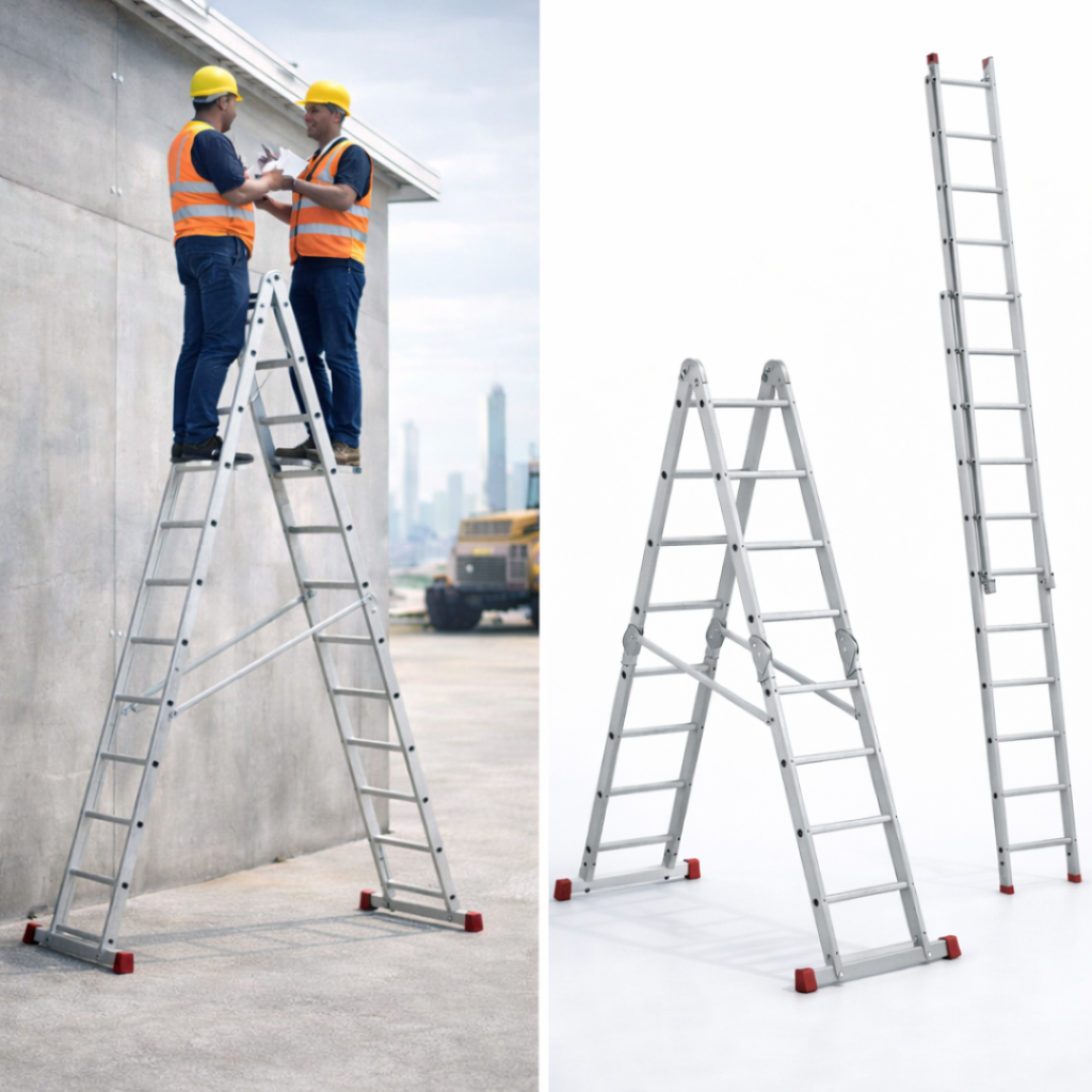 Dual Purpose Aluminium Ladder UAE for Multi-Use Access