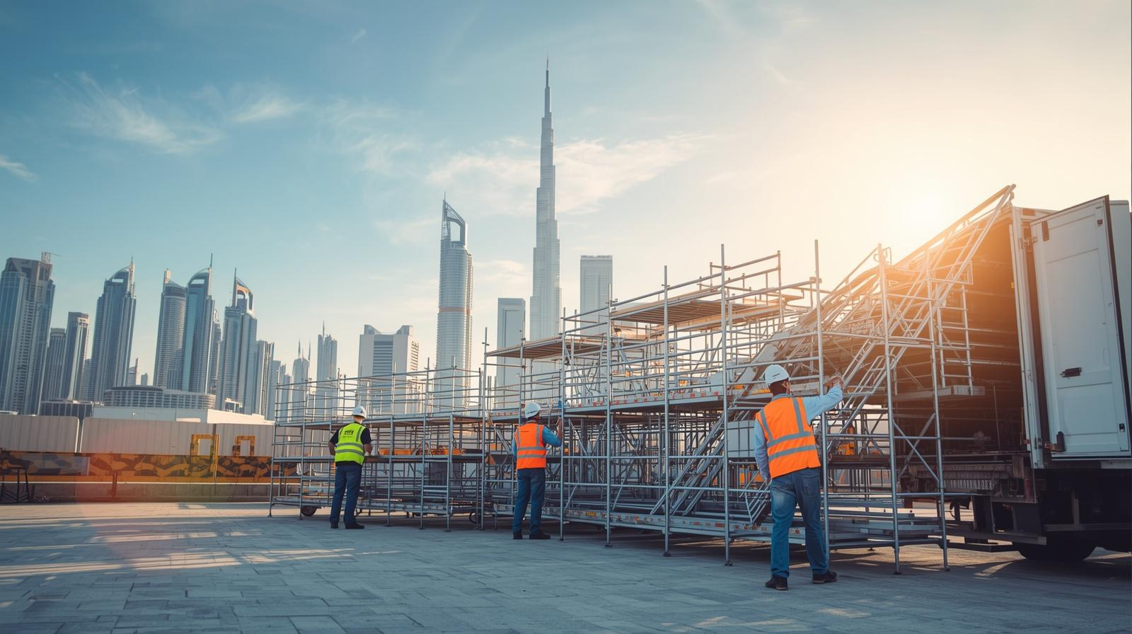 scaffolding rentals in UAE providing safe access solutions for construction work