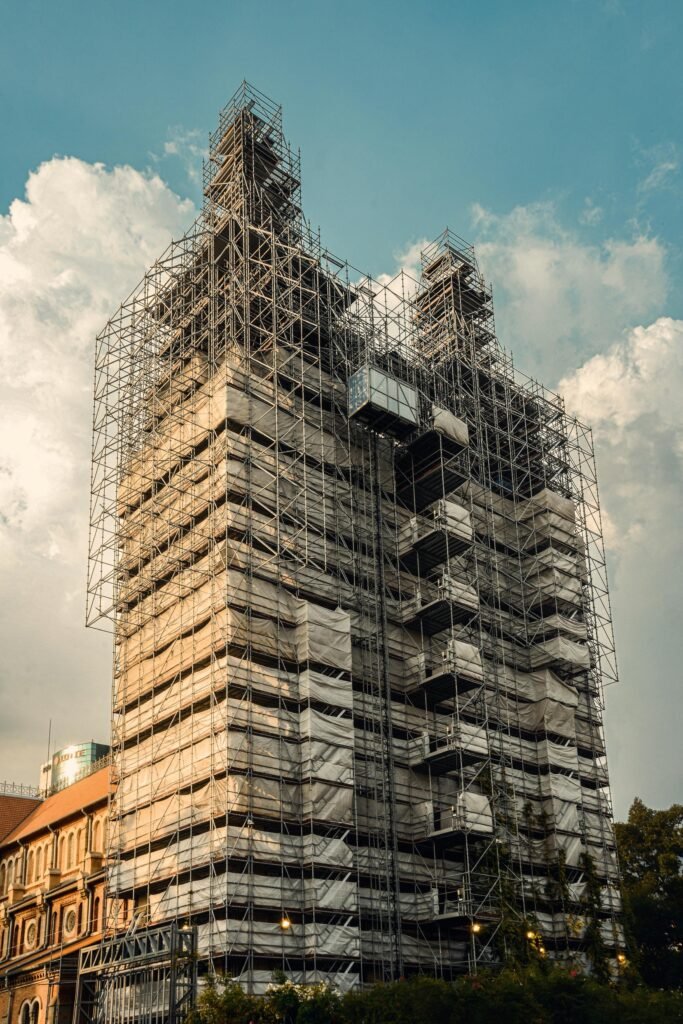 scaffolding rental in UAE for safe construction and building maintenance work